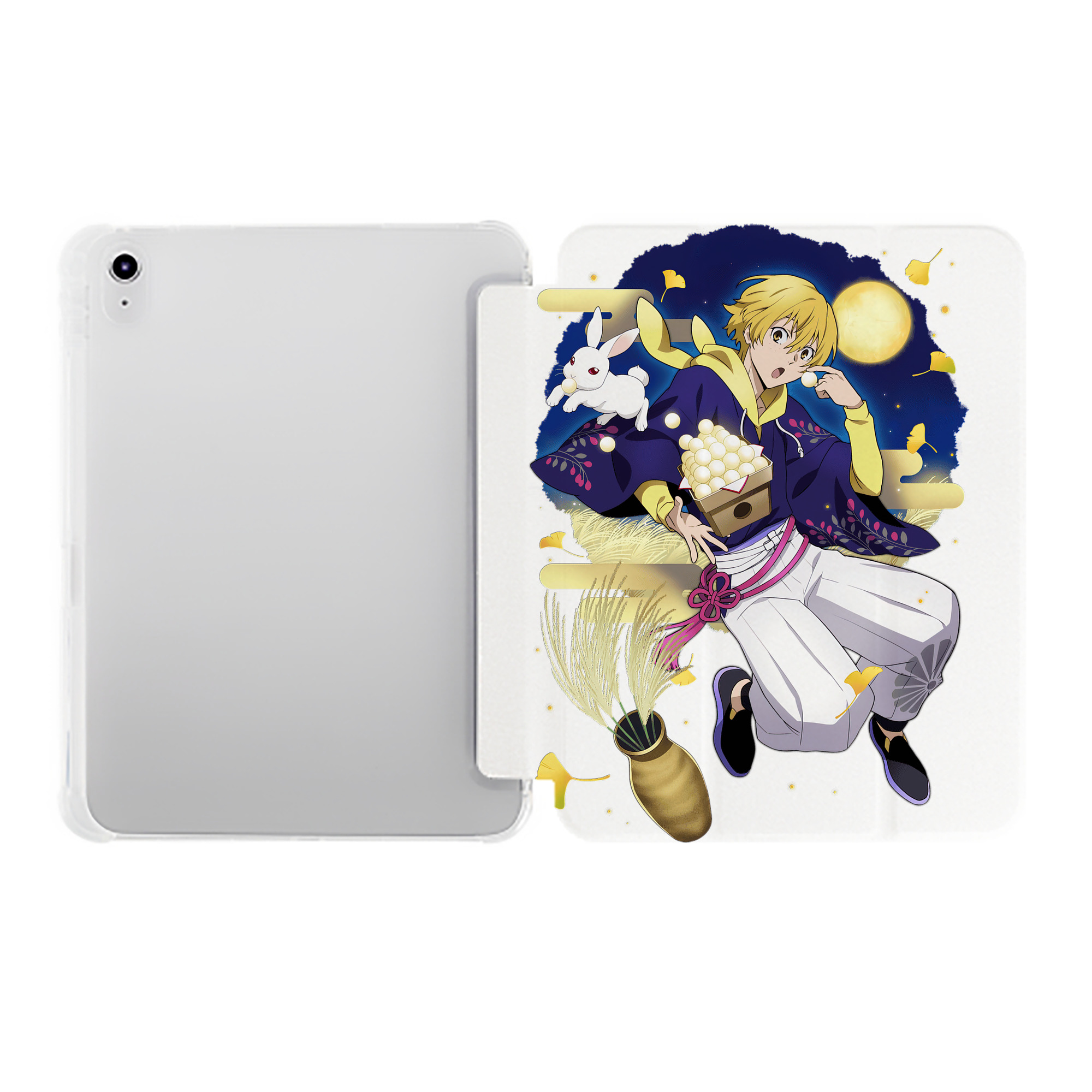 （画像用） 文豪ストレイドッグス Bungo Stray Dogs IPad ケース ペン収納付き 三つ折りスタンド PUレザー×シリコン 対応機種9.5/10.5/10.9インチ